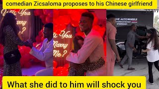 COMEDIAN ZIC SALOMA IS SET TO MARRY HIS CHINESE GIRLFRIEND WHAT SHE DID FOR HIM WILL SHOCK YOU [upl. by Flanigan]