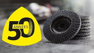 50 ans de disques à lamelles abrasives  Klingspor [upl. by Yellas761]