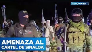 El Cartel Jalisco Nueva Generación desafía al Cartel de Sinaloa con panfletos desde el aire [upl. by Paza]