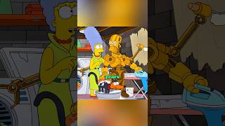 Homer Cleans Up as a Robot 🤣😂 shorts simpsons [upl. by Dranek]