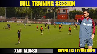 🔰Full Training Session Bayer 04 Leverkusen  Xabi Alonso [upl. by Einnahpets]