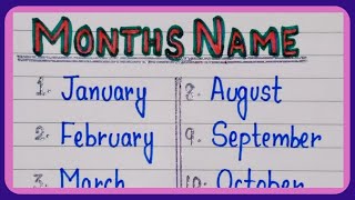 Months Name  January February Ki Spelling  Mahino Ke Naam [upl. by Fredi]