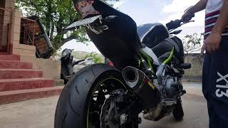 Kawasaki z900 Akrapovic Full system exhaust sound [upl. by Skylar]