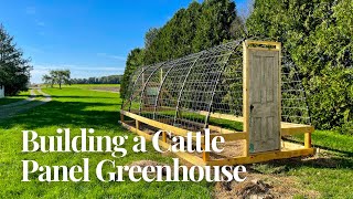 Easy Curved Wood Frame  Build a Strong Cattle Panel Greenhouse [upl. by Florin]