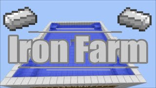 Minecraft Automatic Iron Farm 18 [upl. by Airlia]