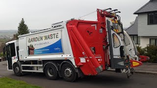 Waverley borough council Biffa mercedes Olympus econic emptying Black refuse bins [upl. by Lazaruk810]