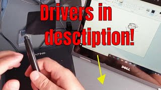 Kenting K5540 Drawing Tablet first impressions  drivers download link in description [upl. by Akkimat678]