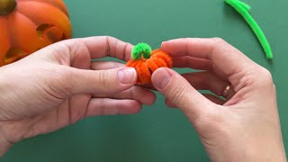 🎃PUMPKIN🎃 made of pipe cleaner [upl. by Moriarty720]