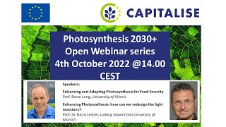 Photosynthesis 2030 Webinar series October 2022 [upl. by Benenson]