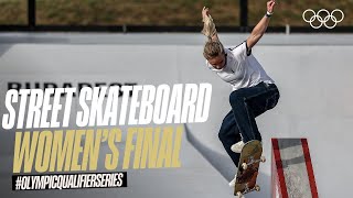 TRIPLE 🇯🇵 PODIUM  Street Skateboarding Womens Final Highlights OlympicQualifierSeries [upl. by Eedna]