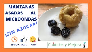 III▷ ¿Ansiedad por comer algo dulce Manzanas Asadas al Microondas ¡Sin Azúcar 🍎🍏 [upl. by Delainey]