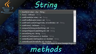 Java String methods 💬 [upl. by Euqirrne]