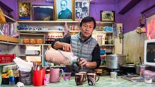 Bhutanese Tibetan Street Food in Thimphu Bhutan  TIBETAN UNCLE Day 11 [upl. by Lorna]