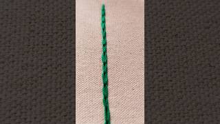 Chain stitch  embroidery stitch [upl. by Klotz993]