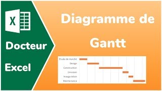 Comment faire un diagramme de Gantt sur Excel  Docteur Excel [upl. by Annawd]