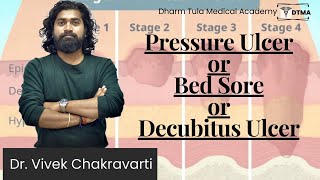 Pressure Ulcer  Bed Sore  Decubitus Ulcer  Stages of Pressure Ulcer  Dr Vivek ulcers medical [upl. by Barthelemy449]