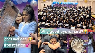 Graduation Day Fun  Emotional seens  good bye amp hugs of 10th batch  pratiksha thorat educator [upl. by Ydnak]