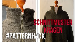 Schnittmuster Kragen für jede Größe selber machen Pattern Hack Kragen [upl. by Firestone543]