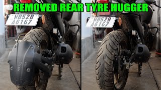 New Modification On My Yamaha FZS V3 BS6 2021  Removing Rear Tyre Hugger [upl. by Eniahpets]