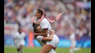 Trinity Rodmans Epic Goal Sends USWNT to Olympic Semifinals [upl. by Seuqramed]