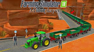 FS 18 multiplayer  Haw To Make Biggest Trali  Farming Simulator 18 Gameplay  Fs18 Timelapsefs18 [upl. by Rasecoiluj]