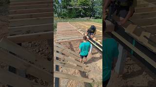 Дом 119м²Установка лаг террасы diy diywoodworking woodworking wood carpentry home woodwork [upl. by Namyac65]