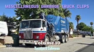 Miscellaneous Garbage Truck Clips  Volume 10  Yucaipa amp Calimesa [upl. by Jorin359]