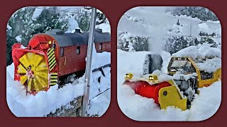 Harter Einsatz 2024 Schneekatastrophe auf der Bernina Bahn [upl. by Abshier]