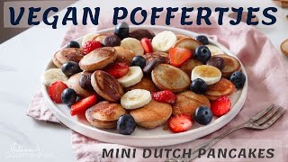 VEGAN POFFERTJES  Mini Dutch Pancakes [upl. by Atekram]