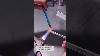 Glass icicle  lampworking tutorial [upl. by Meijer]