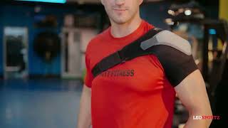 Shoulder Support Brace  leosportz fitness sports [upl. by Kerby430]