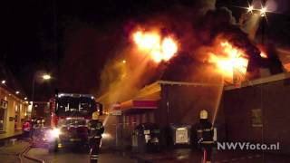 Grote uitslaande brand Spar Oldebroek [upl. by Kellyann]