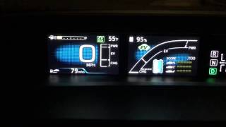 Toyota Prius PRIME 2017  How to Show Battery Capacity  in Display [upl. by Montano]