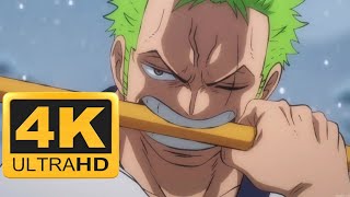 Roronoa Zoro vs Killer English Dub 4K [upl. by Rovaert]