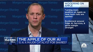 Apples growth will accelerate incrementally each quarter says Morgan Stanleys Erik Woodring [upl. by Klug]