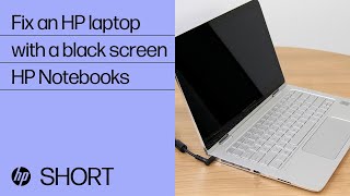 How to fix an HP laptop with a black screen  HP Support [upl. by Elene]