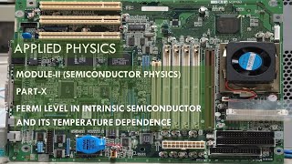 Fermi level in intrinsic semiconductor and its temperature dependence [upl. by Zwiebel498]