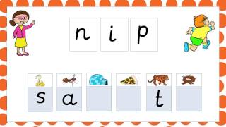 Phonics Phase 2 Words Blending for Reading [upl. by Mandal]