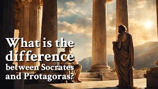 What is the difference between Socrates and Protagoras  Philosophy [upl. by Anaderol]