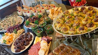 Party Appetizer Buffet Table  Galore Of Flavors [upl. by Nhguavoj]