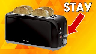 Toaster Lever Wont Stay Down  Easy Fix If It Has Power  Breville Vtt233 4Slice Toaster [upl. by Nasar928]