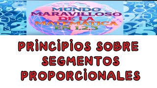 PRINCIPIOS SOBRE SEGMENTOS PROPORCIONALES  GEOMETRÍA [upl. by Htenay]