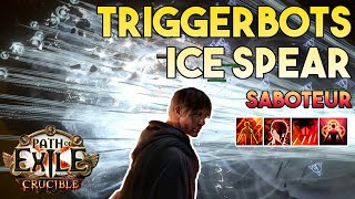 323 Triggerbots CoC Ice Spear Build  Saboteur  Affliction  Path of Exile 323 [upl. by Gunter833]