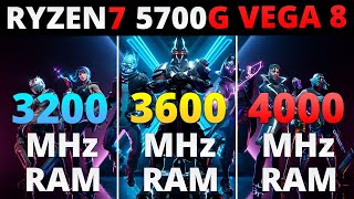 Ryzen 7 5700G VEGA 8 iGPU RAM Frequency and Timings Scaling  3200MHz vs 3600MHz vs 4000MHz [upl. by Harrison786]