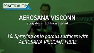 16 Spraying onto porous surfaces with AEROSANA VISCONN FIBRE [upl. by Booker172]