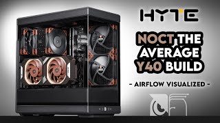 Air Cooled HYTE Y40  Zero RGB Noctua Gaming  Creator PC Build  NHU12A Chromax Intel ProArt [upl. by Otxilac]