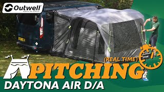 Outwell Daytona Air Awning Pitching amp Packing Real Time Video [upl. by Caritta222]