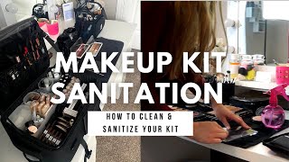 MAKEUP KIT SANITATION Hygiene practices for makeup artists [upl. by Anidan850]