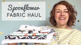 Spoonflower Fabric Haul  The Fold Line Sewing Vlog [upl. by Dumah191]