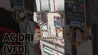 How to do AC Drivevfd programming vfd electricalengineering programming viralvideo trending [upl. by Anerrol]